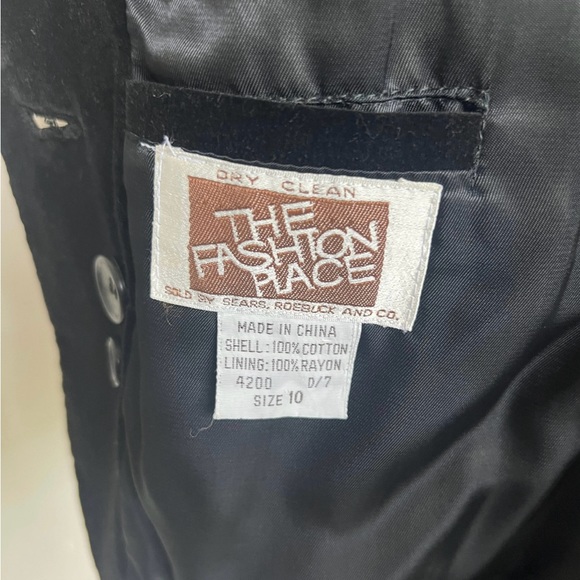 Vintage Black Velvet Blazer with Pockets 1970’s Boyfriend Blazer 70’s Jacket - Picture 10 of 10